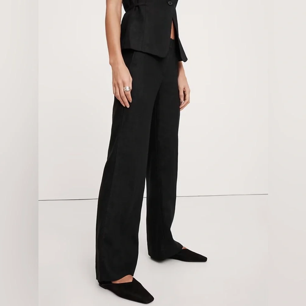 NWT! Banana Republic The Everyday Wide-Leg Linen Pant - Small Tall